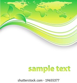 modern vector environmental template with curves