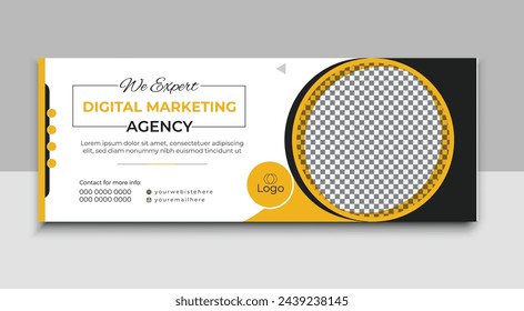 Modern Vector Facebook Cover Design.