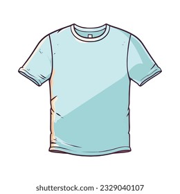 Modern vector fashion illustration of men shirt icon isolated