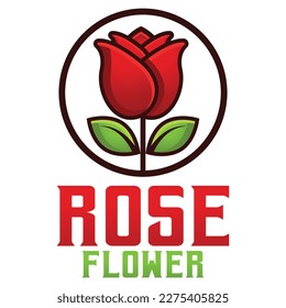 Modern vector flat design simple minimalist logo template of rose tulip flower vector collection for brand, emblem, label, badge. Isolated on white background.