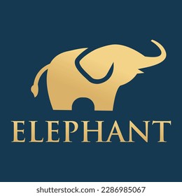 Modern vector flat design simple minimalist logo template of elephant mascot character vector collection for brand, emblem, label, badge.