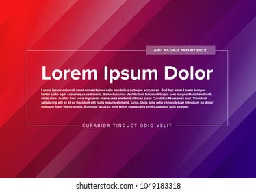 Modern vector flyer poster template with sample content
