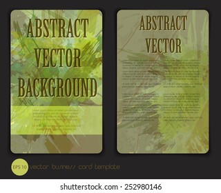 Modern vector flyer/brochure template design, paint splash background