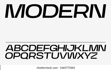 Modern vector font. Strong industrial typeface