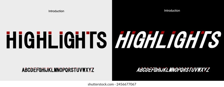 Modern vector font. Typography futuristic style alphabet fonts for fashion, sport, technology, digital, movie, logo design, vector illustration.
