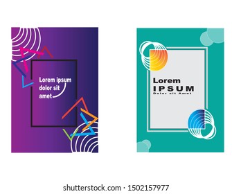 Modern vector frame illustrations can be edited and made into frames