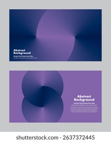 Modern vector geometric abstract background design with gradient purple and dark blue hues, symbolizing infinity and loop. For modern covers page, digital artwork, presentation.
