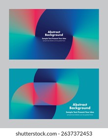 Modern vector geometric abstract background design with gradient pink, purple and dark blue, symbolizing infinity and loop. For modern covers, banner, digital artwork, presentations, annual reports.