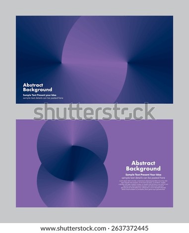 Modern vector geometric abstract background design with gradient purple and dark blue hues, symbolizing infinity and loop. For modern covers page, digital artwork, presentation.