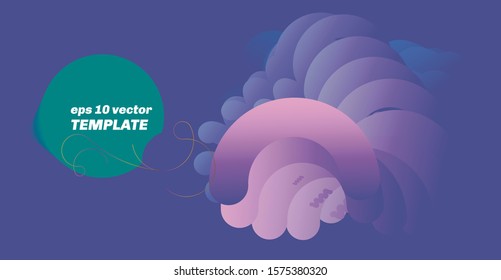 Modern vector geometric abstract gradient background
