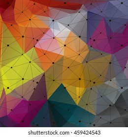 Modern vector geometric background. Polygonal art. Abstract backtop. Web design background. 