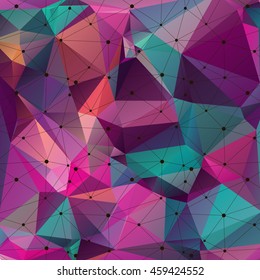 Modern vector geometric background. Polygonal art. Abstract backtop. Web design background. 