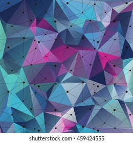 Modern vector geometric background. Polygonal art. Abstract backtop. Web design background. 