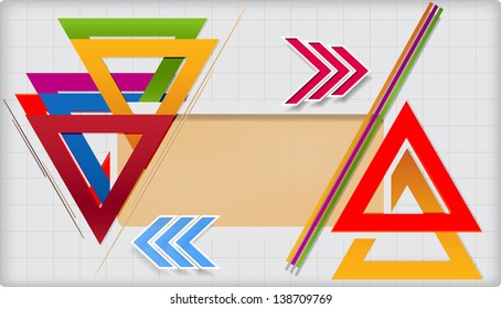Modern vector geometric template for Your design.