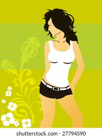 modern vector girl