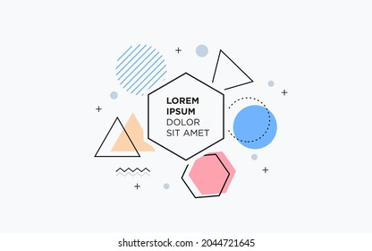 Modern vector graphic of abstract background, flat background