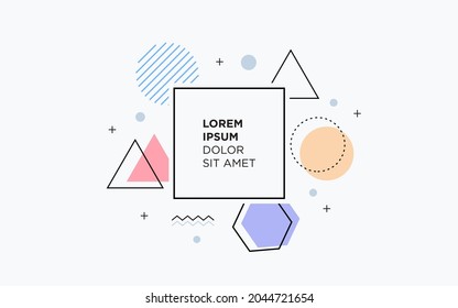 Modern vector graphic of abstract background, flat background