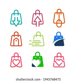 Moderne Vektorgrafik des Logos für Taschen, perfekt für Shop, Markt, etc.