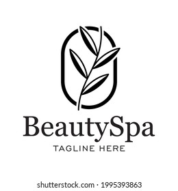 Modern vector graphic of botanical logo