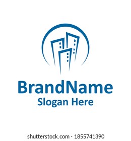 Modern vector graphic of building logo, perfect for real estate, property etc.