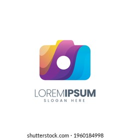 modern vector graphic camera colorful logo good for technology logo,photography logo,video logo,company logo,dummy logo,bussiness logo