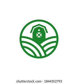 Modern vector graphic of farm logo, Perfect for agriculture etc.