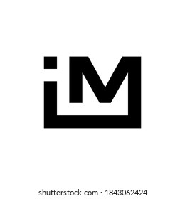 Modern vector graphic of IM initial, Perfect for any company or business icon.