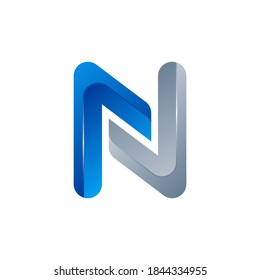 Modern vector graphic of letter N, Perfect for any company or business icon.