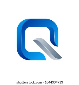 Modern vector graphic of letter Q, Perfect for any company or business icon.