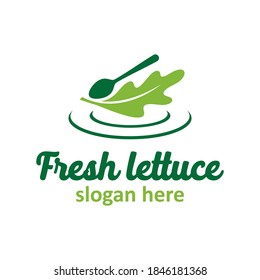 Modern vector graphic of lettuce, Perfect for food logo, vegetarian, cooking etc.