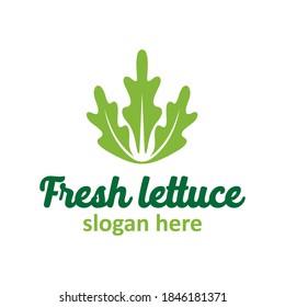 Modern vector graphic of lettuce, Perfect for food logo, vegetarian, cooking etc.