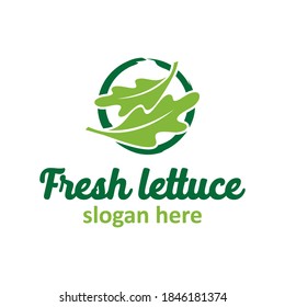 Modern vector graphic of lettuce, Perfect for food logo, vegetarian, cooking etc.