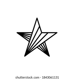 Modern vector graphic of star logo, Perfect for any company or business icon.