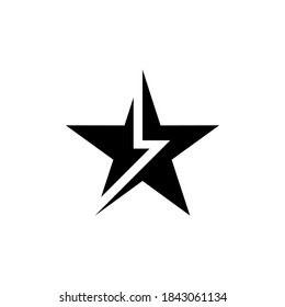 Gráfica vectorial moderna del logotipo estrella, Perfecto para cualquier compañía o icono comercial.
