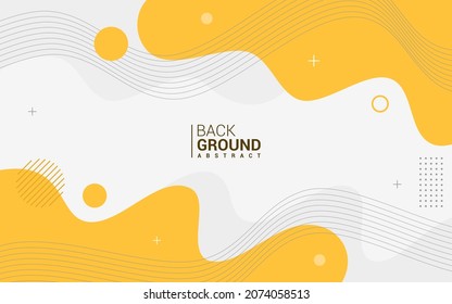 Modern Vector Graphic Of Yellow Fluid Background