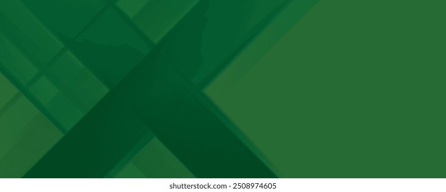 Fondo geométrico abstracto verde de Vector moderno