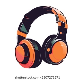 Auriculares vectoriales modernos icono aislado