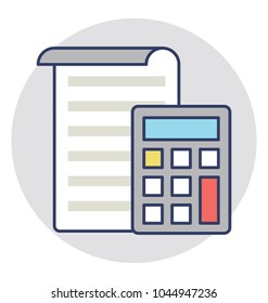 
Modern vector icon of accounting data and company audit 
