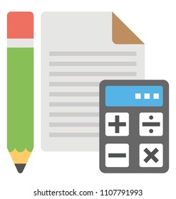 
Modern vector icon of accounting data and company audit 
