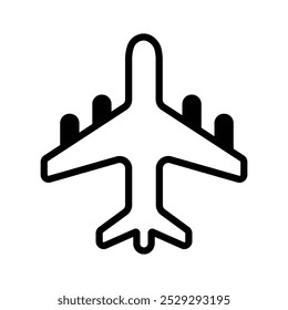 Modern vector icon of aeroplane, ready to use and download