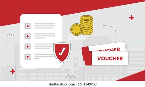 Modern vector icon of bank checks image, transaction documents and money papers. Premium quality illustration concept. Flat line symbol. design isolated on white background.