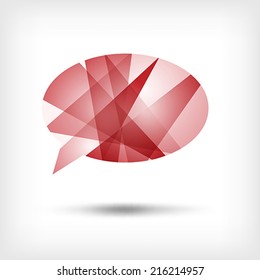 Modern vector icon - the bubble . Illustration.
