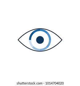 Modern vector icon of business eye of vision.