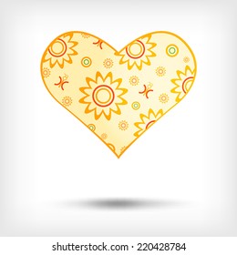 Modern vector icon - heart. Illustration.