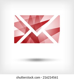 Modern vector icon - letter. Illustration.