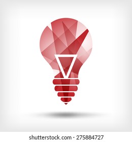 Modern vector icon - light bulb. Illustration.