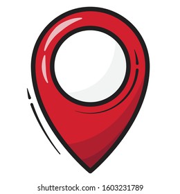 Modern vector icon with position theme
