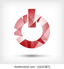 Modern vector icon - power. Illustration.