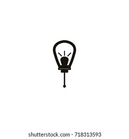 Modern vector icon-lamp, light, light bulb. Vector illustration for your design.