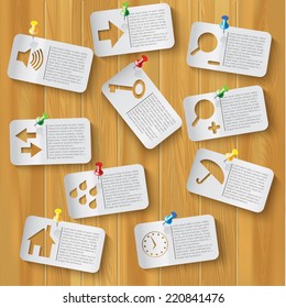 Modern vector icons collection of web design objects, business, office and marketing items. Isolated on white background